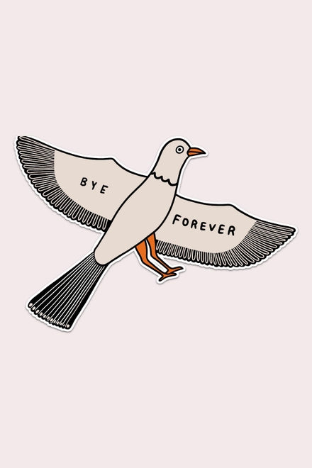 S78 Bye Forever (Bird) Vinyl Sticker
