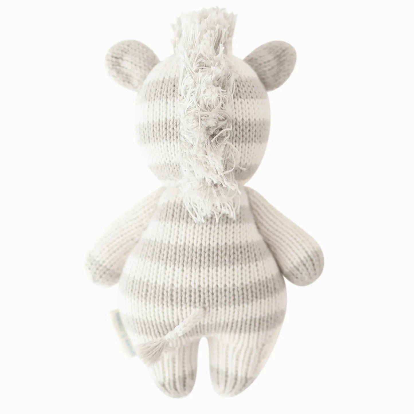 Baby Zebra Hand-Knit Doll