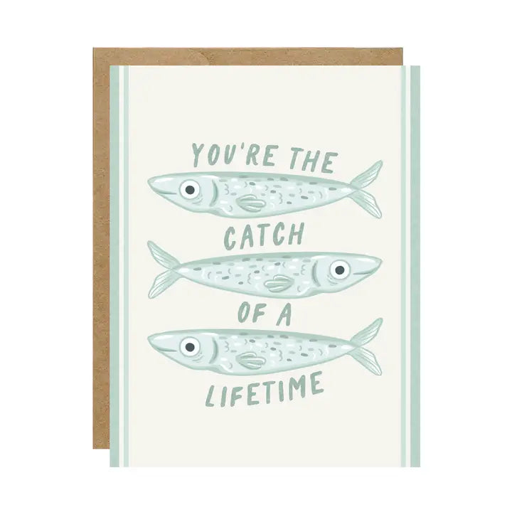 Catch of a Lifetime Fish Sardine Card