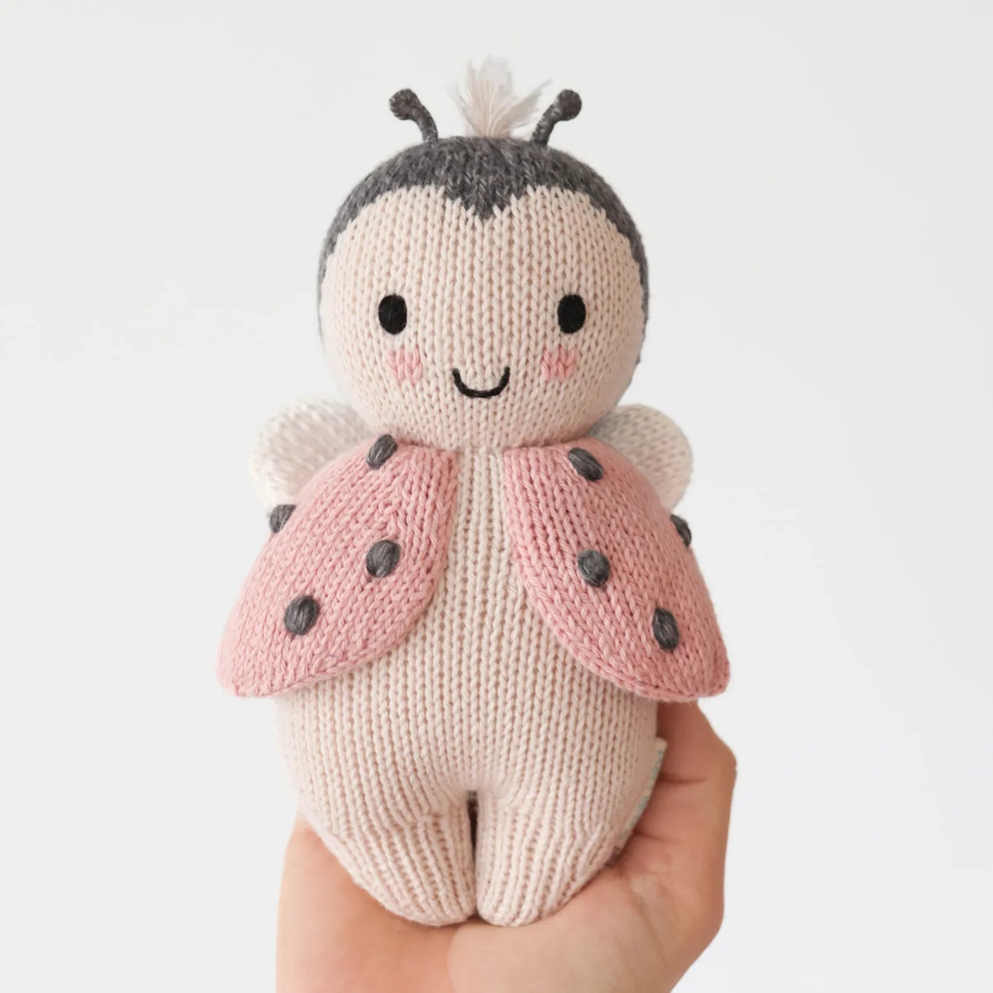 Baby Ladybug Hand-Knit Doll