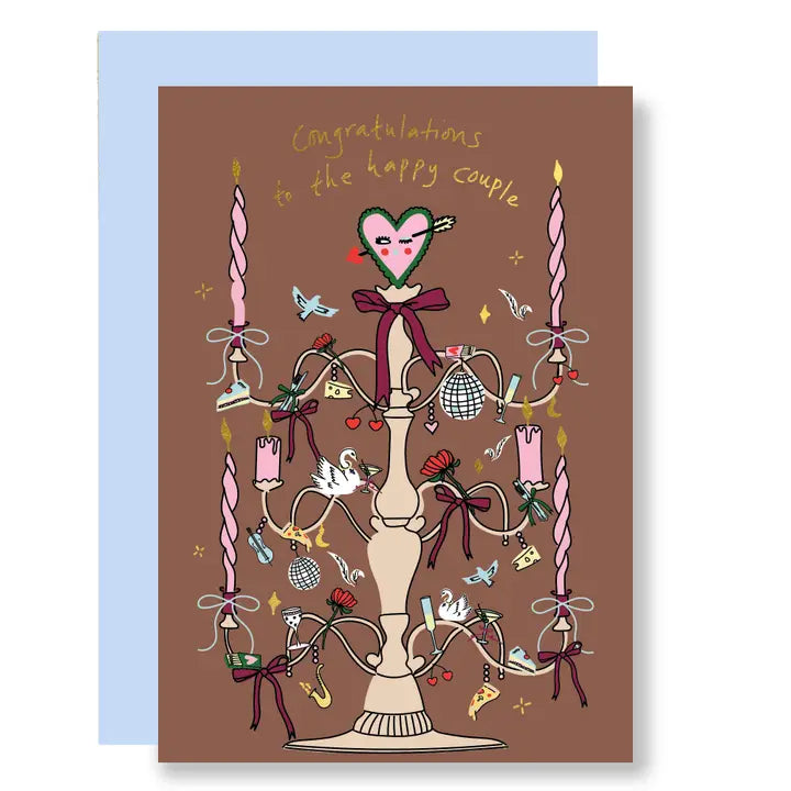 Wedding Candelabra Card