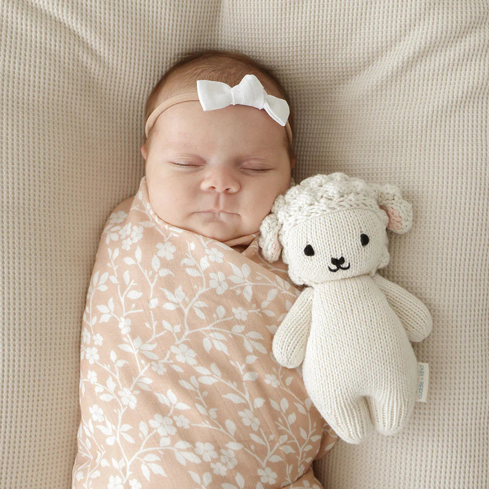Baby Lamb Hand-Knit Doll