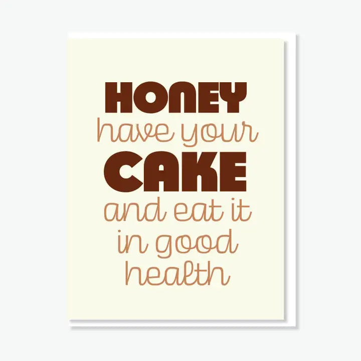 Honey Cake Rosh Hashanah Card