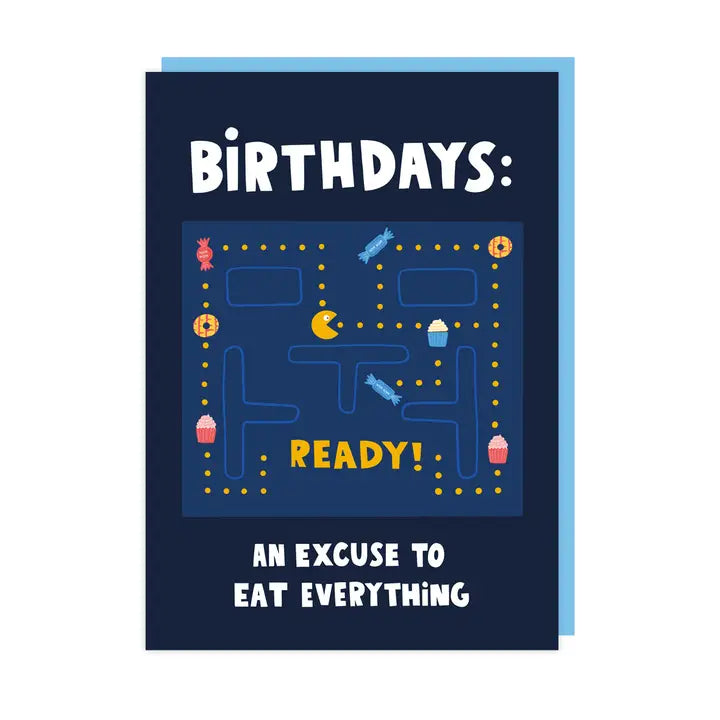 Pacman Birthday Card