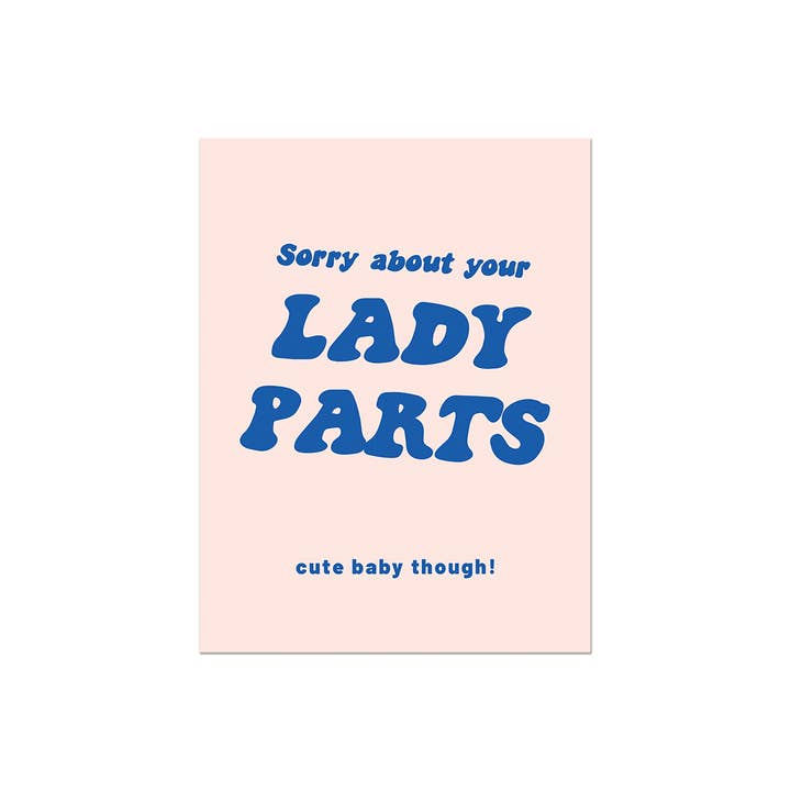 Lady Parts Baby Card