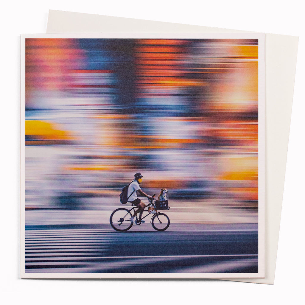 Night Riding, Tokyo Greeting Card