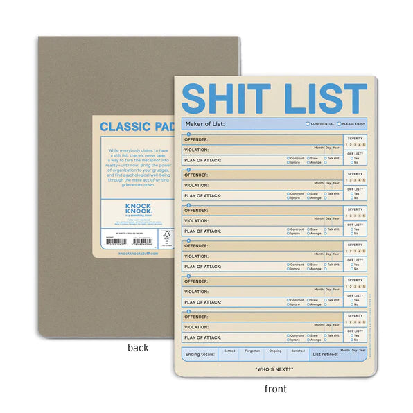 Classic Pad Shit List