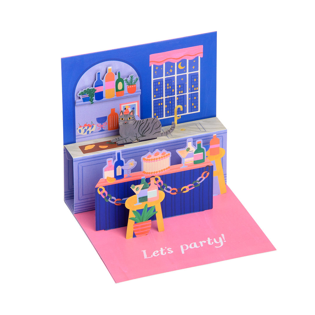 Sip Sip Hooray Pop-up Greeting Card