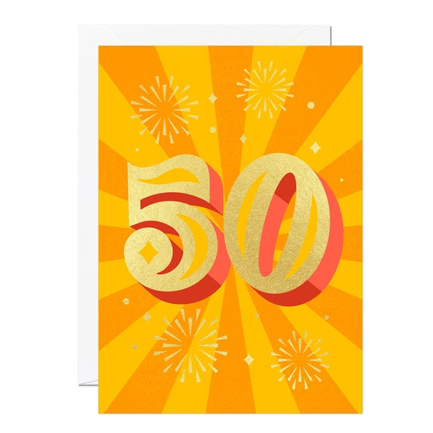 50th Birthday Card