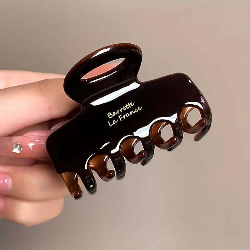 Acetate Shark Grip Claw Barrette, Medium Hair Clip Shark Claw