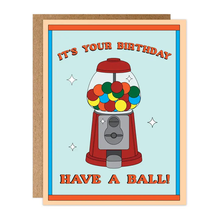 Retro Gumball Card