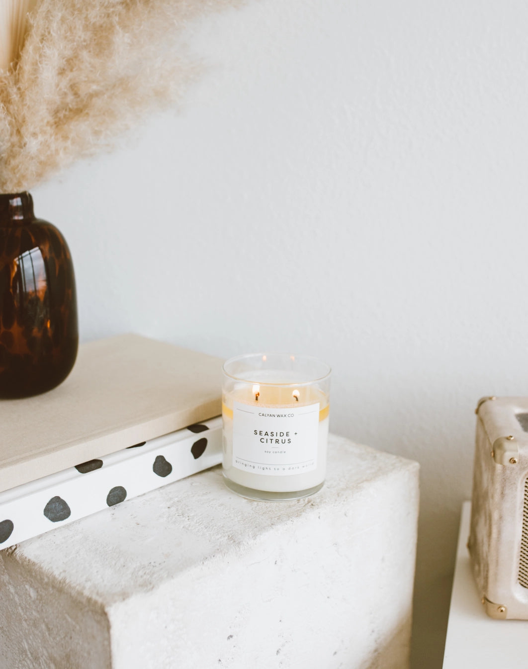 Glass Tumbler Soy Candle Seaside + Citrus