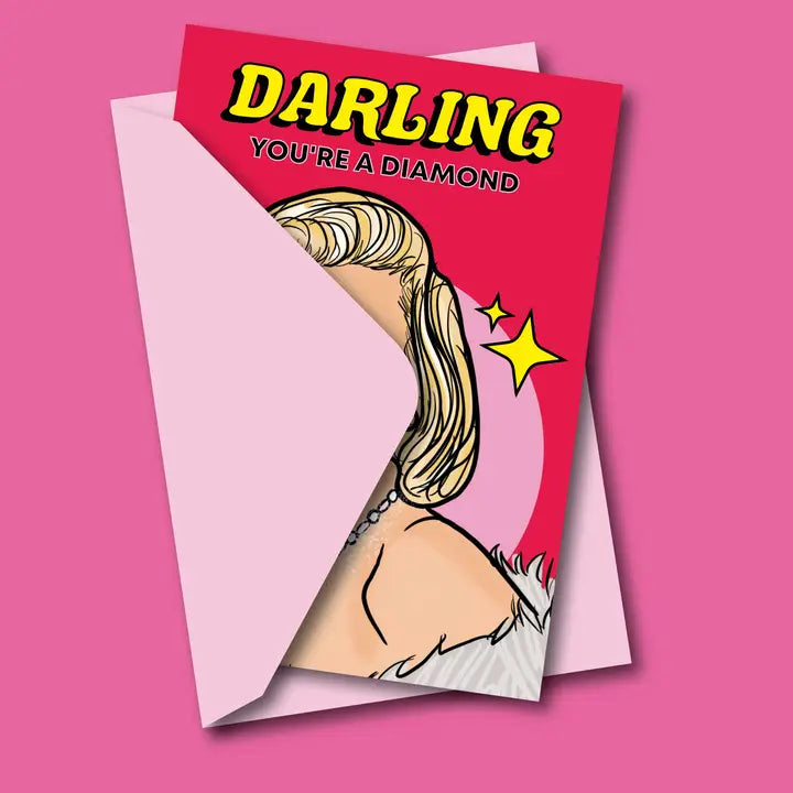 Marilyn Monroe Diamond Birthday Greeting Card