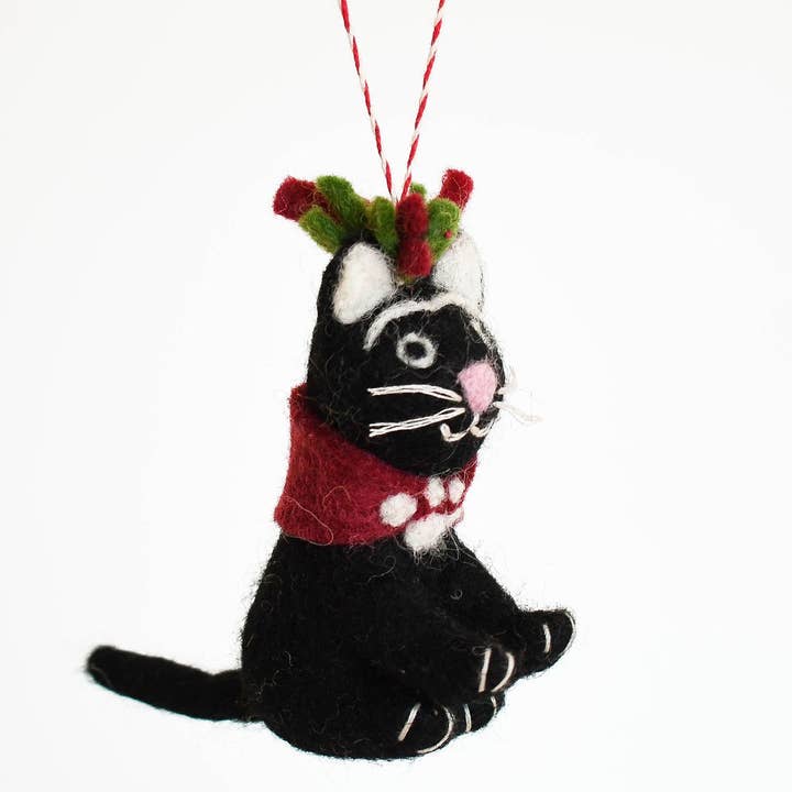 Frida Catli Art Cat Felt Decoration
