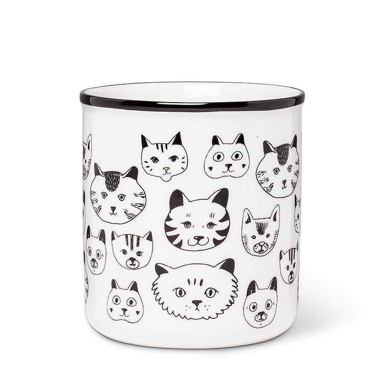 Simple Cat Faces Mug