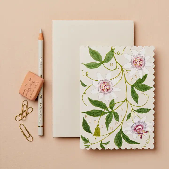 Passionflower Happy Birthday! Card