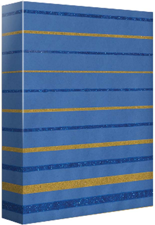 Gradient Stripes-Blue & Gold Roll Wrap