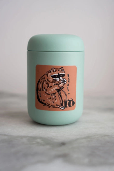 S64 Scrappy Raccoon Vinyl Sticker