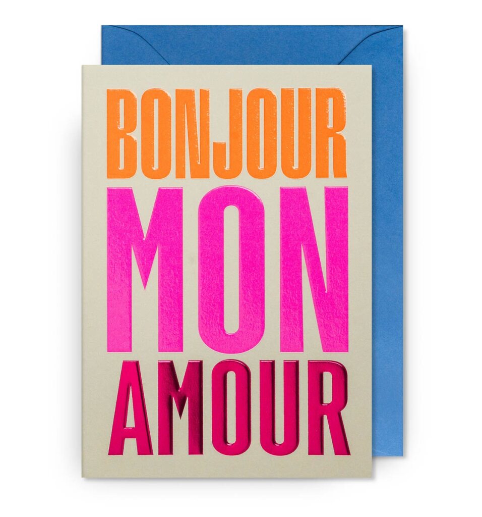 Bonjour Mon Amour Card