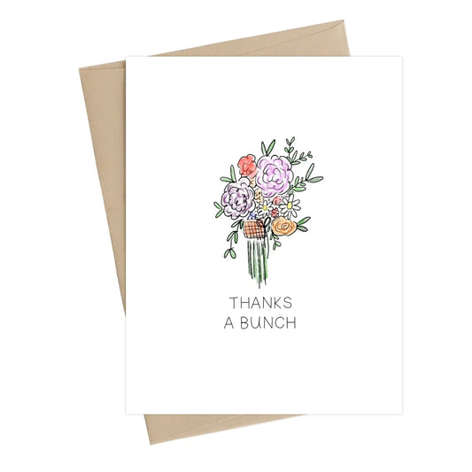 Thanks a Bunch Flower Card