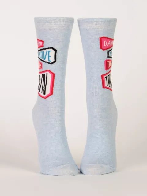 Love This Town Crew Sock