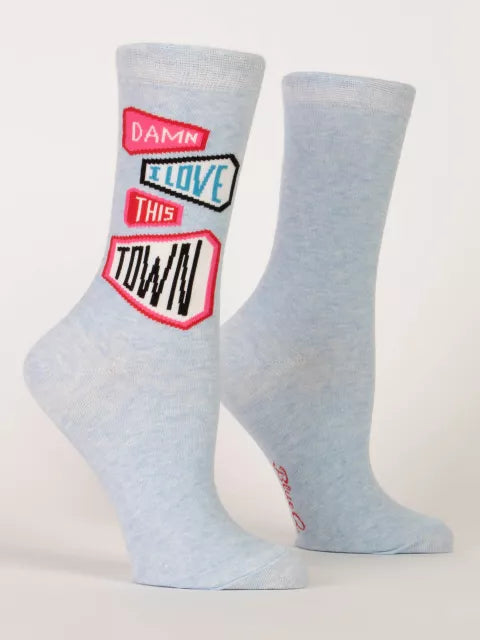 Love This Town Crew Sock