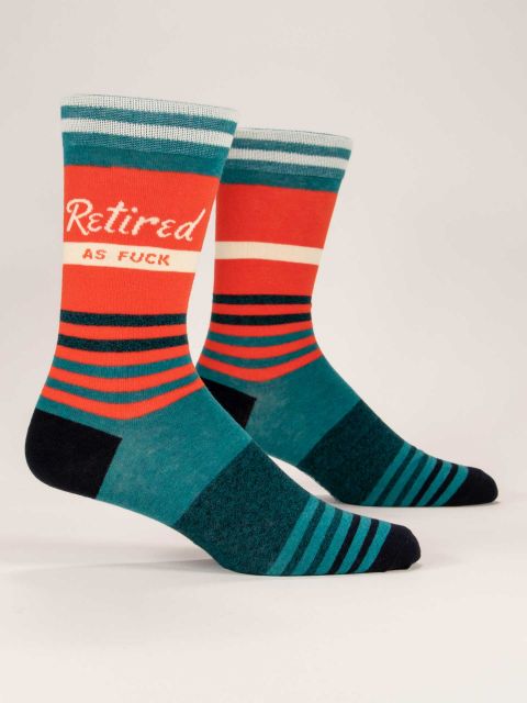 Men's Crew Socks Retired As Fuck