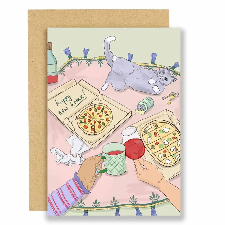New Home Takeaway Housewarming Greeting Card