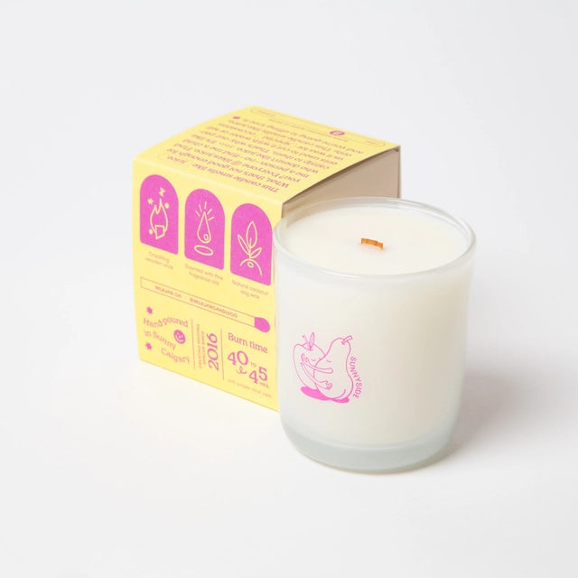 Sunnyside Pear & Nectarine Coconut Soy 8 oz Candle