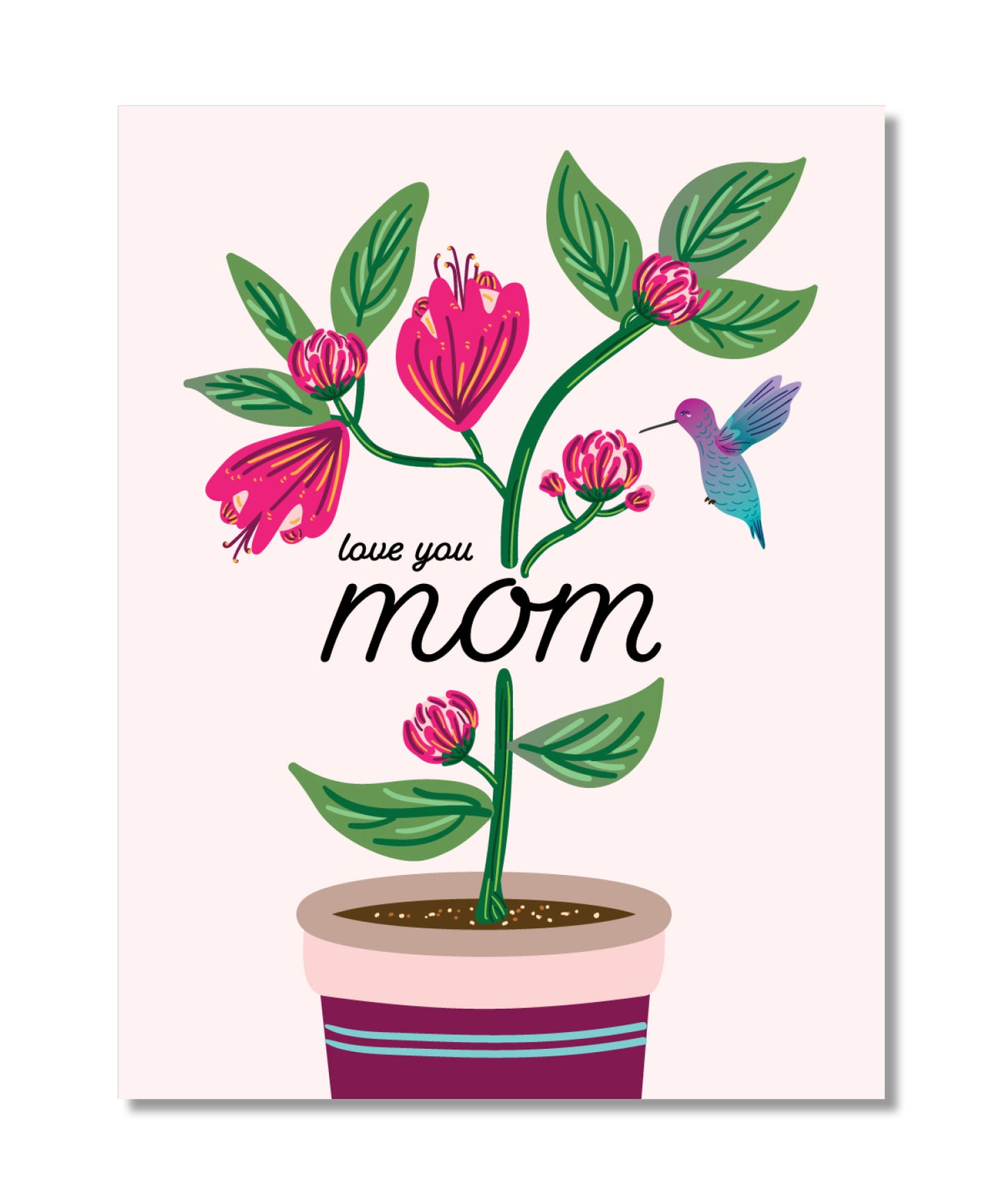 Mom Hummingbird Mother's Day Card