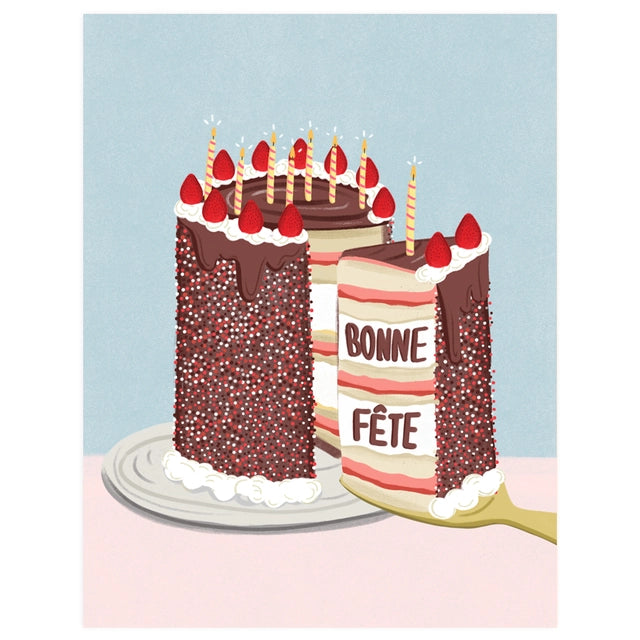 Cake Slice Fete Card