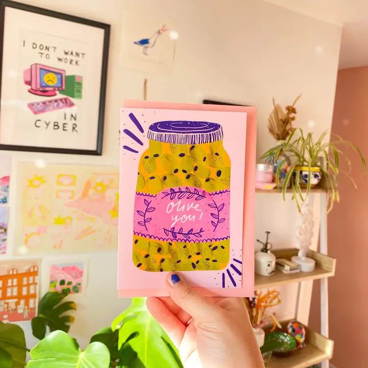 Olive you! Greetings Card