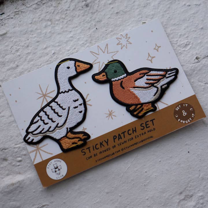 #13 Fowl Embroidered Sticker Patches