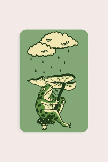 S7 Leaf Umbrella Vinyl Sticker