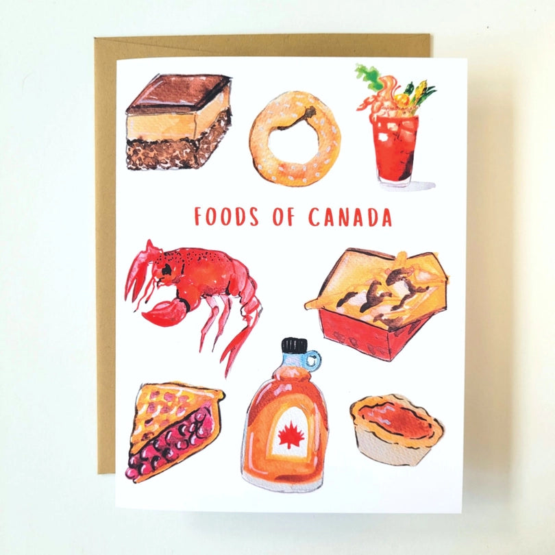 Foods of Canada Card