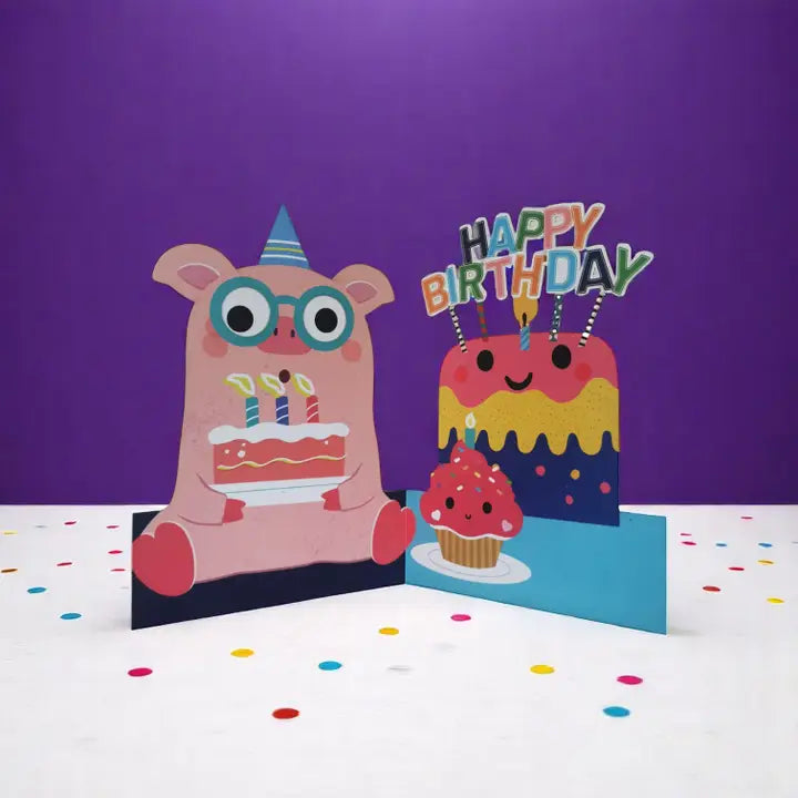 Pig Interactive Birthday Card