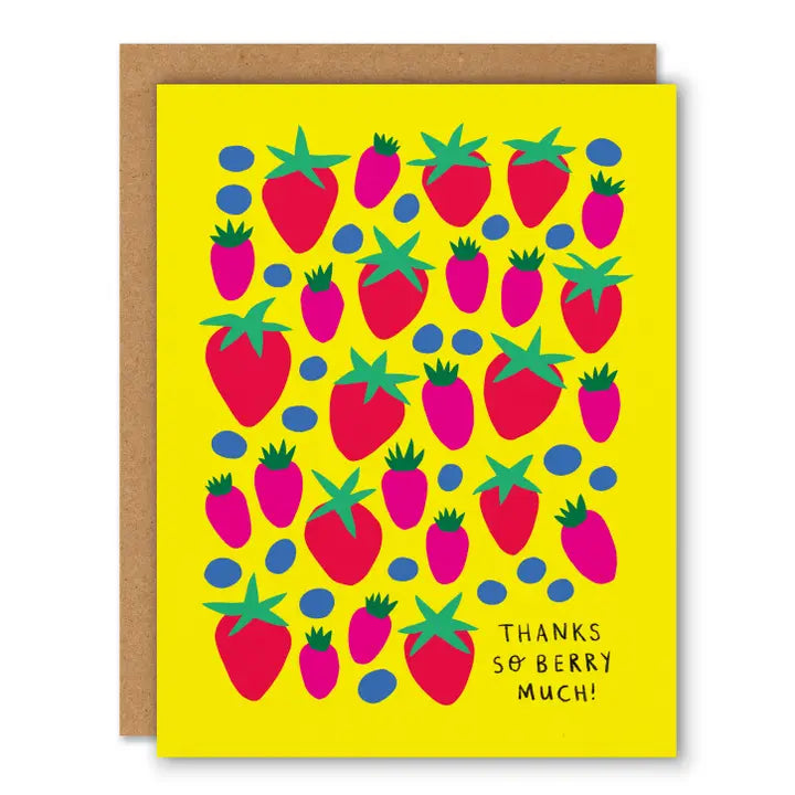 Berry Thank You Greeting Card