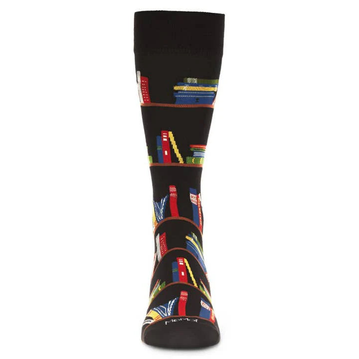 Men's Bamboo Crew SocksBlack Bookshelf