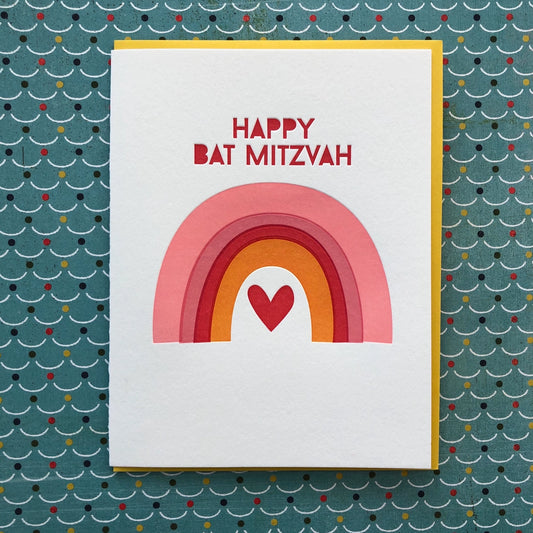 Bat Mitzvah Rainbow Card