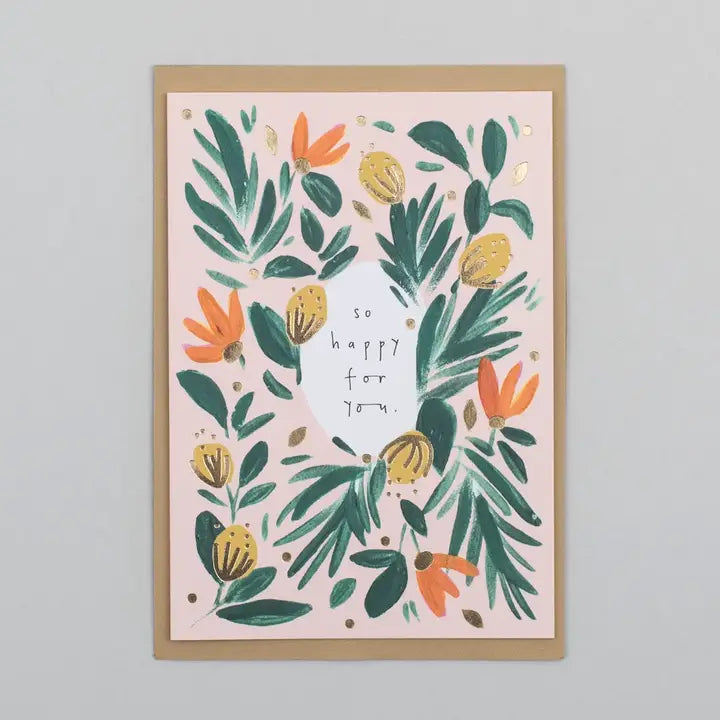 So Happy For You Congratulations Card