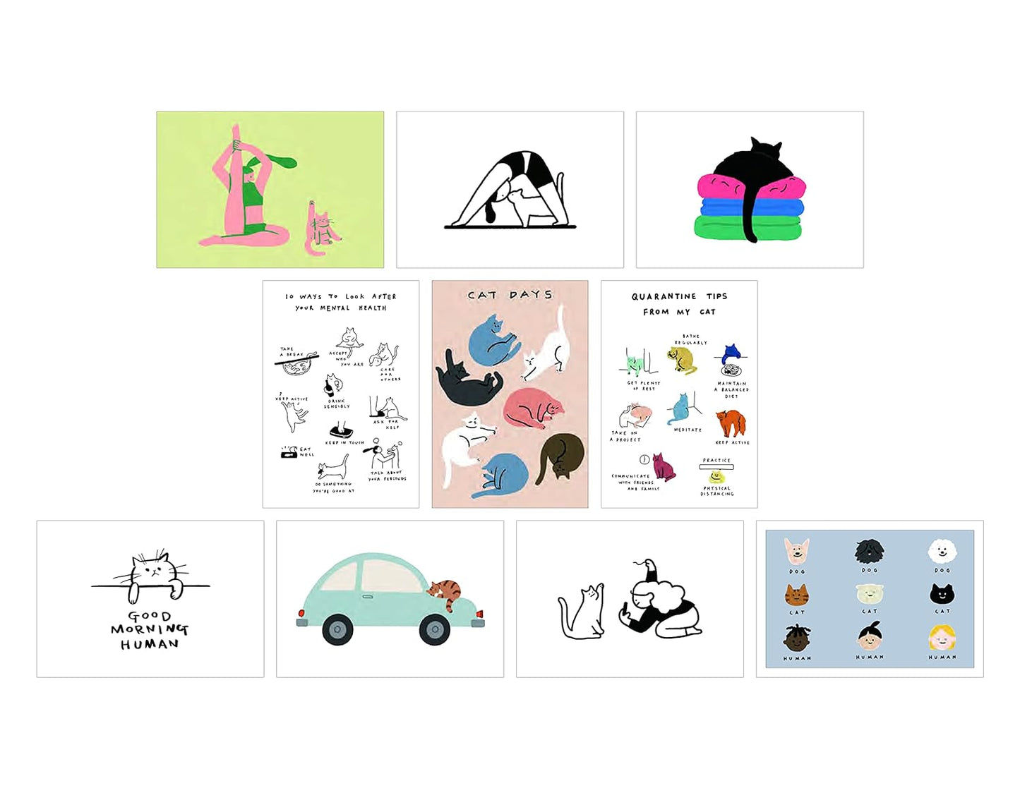 Cat Box Postcard Set