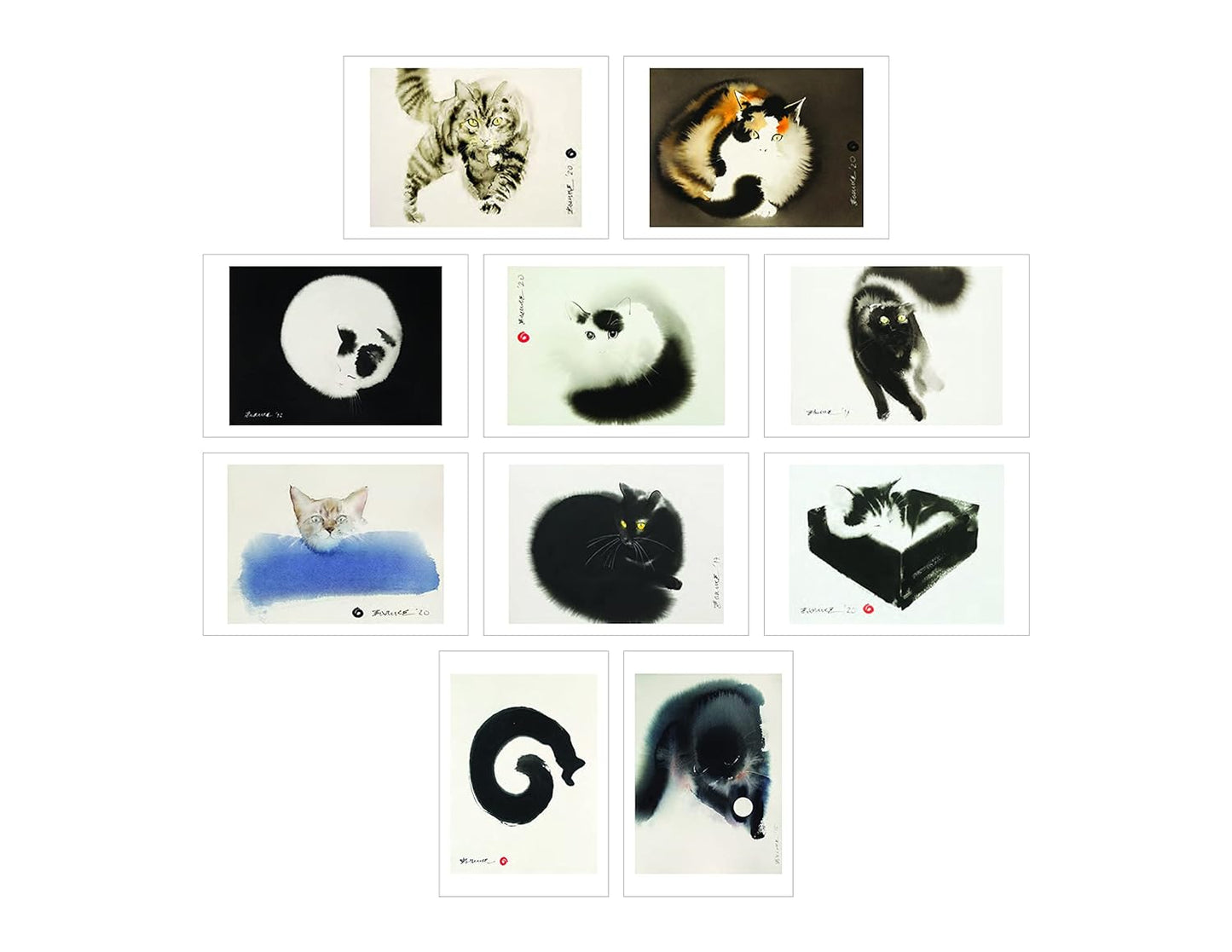 Cat Box Postcard Set