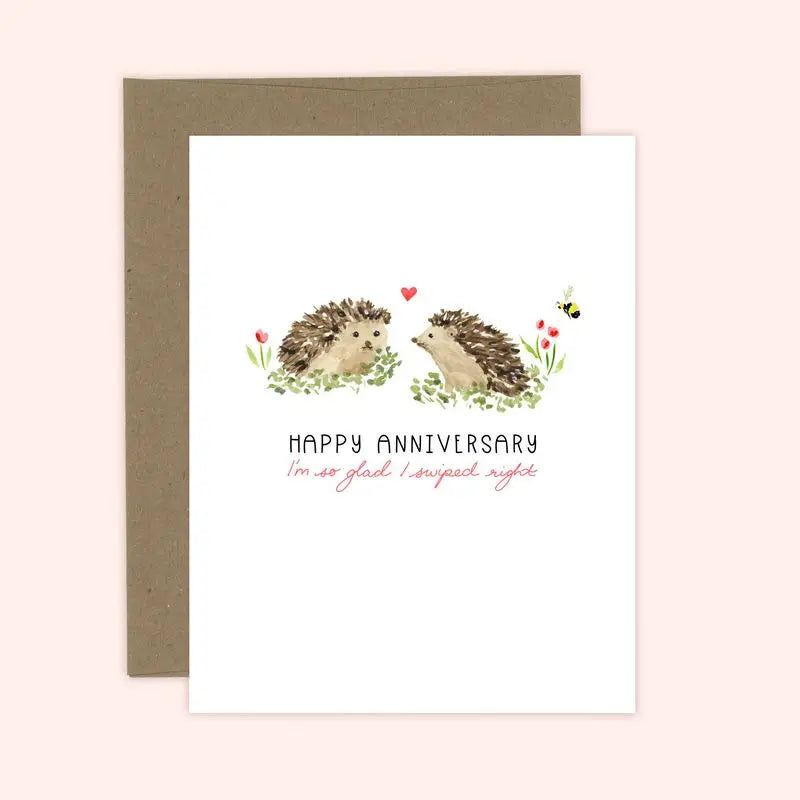 Happy Anniversary Swiped Right Card