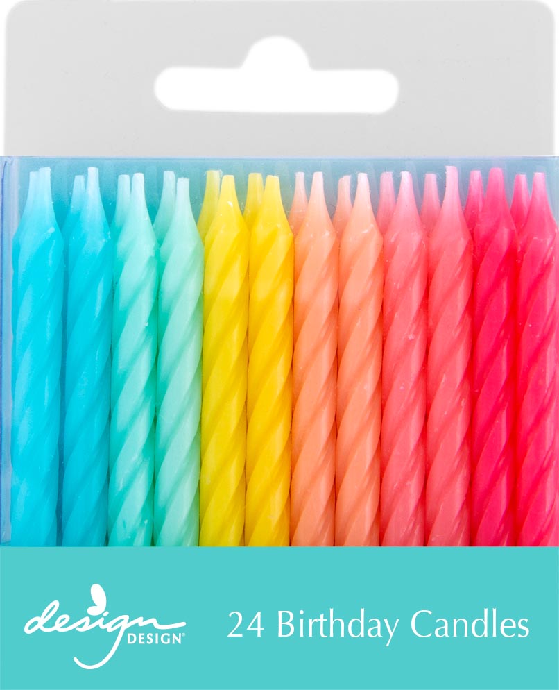 Soft Rainbow Stick Candles