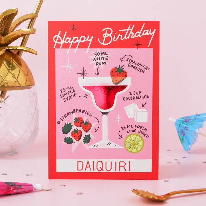Daiquiri Birthday Card