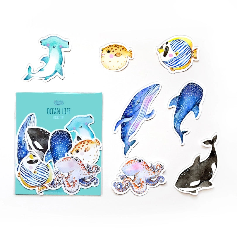 Ocean Life Sticker Set