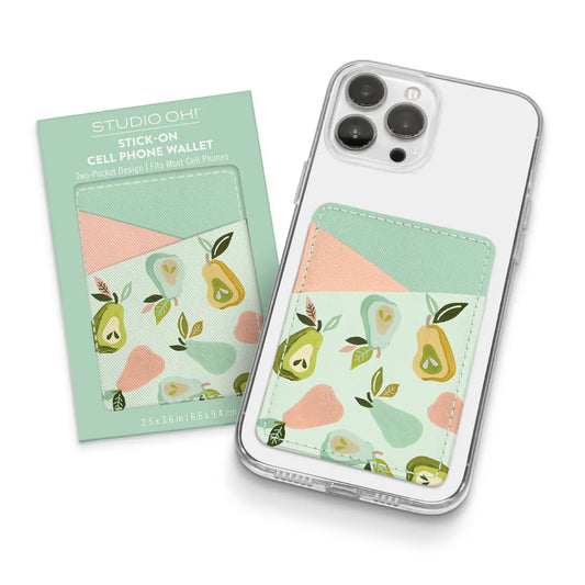 Au Pears Stick-On Cell Phone Wallet