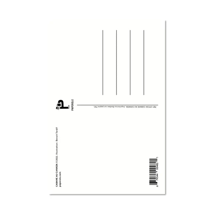 Cabane Au Canada Postcard