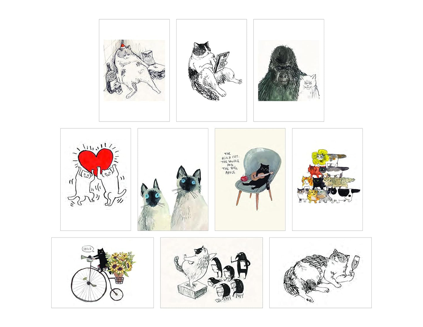 Cat Box Postcard Set
