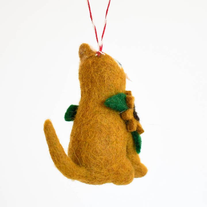 Vincat Van Gogh Cat Felt Decoration